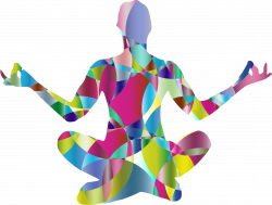 Prismatic Abstract Female Yoga Pose 14 Icons PNG - Free PNG and ...