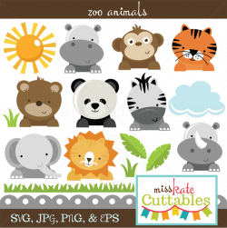 Zoo Animals SVG cut files for scrapbooking zoo svg files lion svg ...