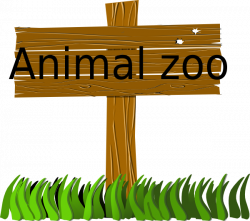 Animal Zoo Sign Clip Art at Clker.com - vector clip art online ...