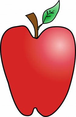 Clipart - cartoon apple k yager 03r