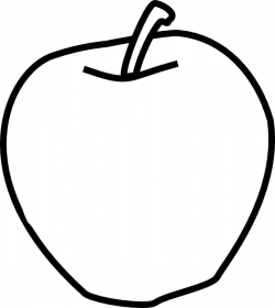 Apple Black And White Clip Art at Clker.com - vector clip art online ...