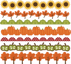 Fall Borders SVG cut files autumn svg files pumpkin border leaf ...