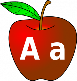 Apple With A A Clip Art at Clker.com - vector clip art online ...