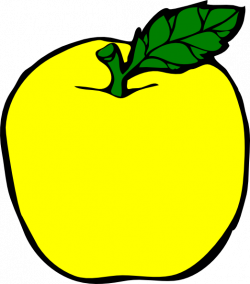 Yellow Apple Clip Art at Clker.com - vector clip art online, royalty ...