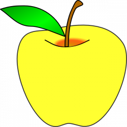 Yellow apples clip art clipart
