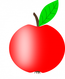 Public Domain Clip Art Image | Illustration of a red apple | ID ...