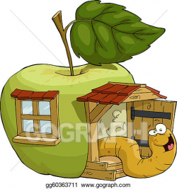 Vector Art - Apple house. EPS clipart gg60363711 - GoGraph