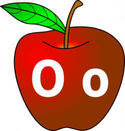 Apple With O O Clip Art at Clker.com - vector clip art online ...