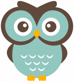 Teal Owl Clipart (free download to use) | Graphics: Flat, Halftone ...