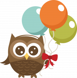 Owl Holding Balloons 03-14-13 8MISS KATE CUTTABLES) | silhouette ...