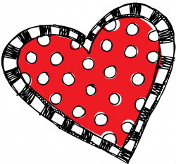 red polka dot and striped <3 | HEART | Pinterest | Clip art, Heart ...