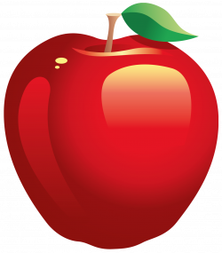 Large Painted Red Apple PNG Clipart | AN APPLE A DAY | Pinterest ...