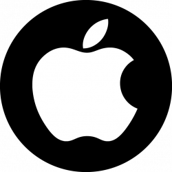 round black-white apple logo PNG Image - PurePNG | Free transparent ...