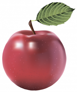 Large Red Painted Apple PNG Clipart | Gallery Yopriceville - High ...