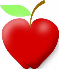 Best HD Apple Heart Clip Art Image - Vector Art Library