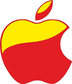 Apple Logo Red and Yellow by VictorMTavarez on DeviantArt