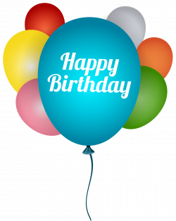 Happy Birthday Balloons Transparent PNG Clip Art Image | Gallery ...