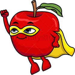 Apple Superhero | crafty | Vegetable cartoon, Cartoon ...