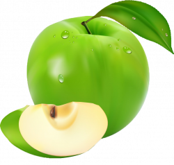 Apple Fruit Image file formats Clip art - Spring fresh green fantasy ...
