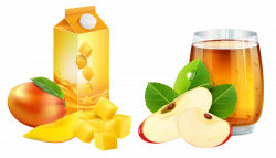 Orange juice Apple juice Mango - Cartoon juice 1882*1083 transprent ...