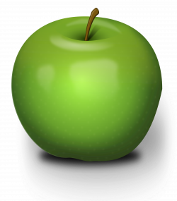 Clipart - Photorealistic Green Apple