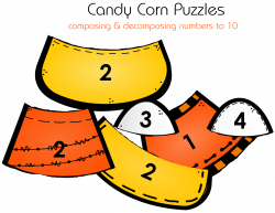 Candy Corn Puzzles: composing & decomposing numbers to 10 | Every ...