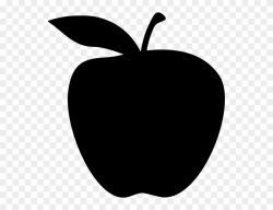 Totetude Apple Clip Art - Shadow Image Of Apple - Png ...