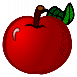 OnlineLabels Clip Art - Apple - Coloured