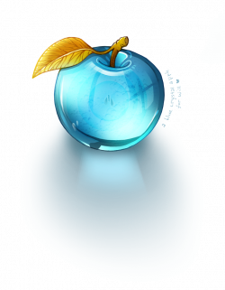 Blue Crystal Apple by Adroth-Rian on DeviantArt