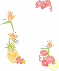 Pineapple Clip art - Small fresh watercolor tree pineapple borders ...