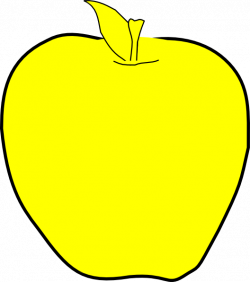 Yellow Apple Clip Art at Clker.com - vector clip art online, royalty ...