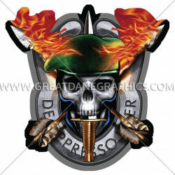 Green Beret Flaming Arrows | Production Ready Artwork for T-Shirt ...