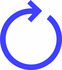 Clipart - circular arrow (blue)