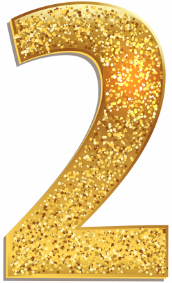Number Two Gold Shining PNG Clip Art Image | Gallery Yopriceville ...