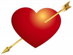 Red Heart with Arrow PNG Clip Art Image | Gallery Yopriceville ...