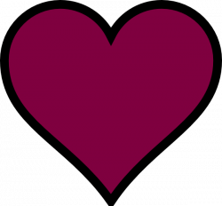 Maroon Heart Clip Art at Clker.com - vector clip art online, royalty ...