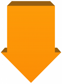 Orange Arrow Down PNG Transparent Clip Art Image | Gallery ...
