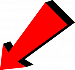 Arrow Red Pointing Bottom Left transparent PNG - StickPNG