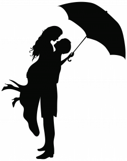 Romantic Couple Silhouettes PNG Clip Art Image | silhouettes ...