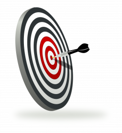 Clipart - a target with a dart