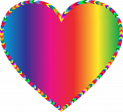 Clipart - Multicolored Arrows Heart Filled