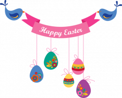 Happy Easter Banner Clipart