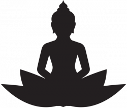 Meditating Buddha Silhouette PNG Clip Art | Silhouette | Pinterest ...