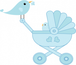Clipart - Baby Bird Stroller