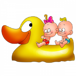 Funny Baby Girl And Boy Cartoon Clip Art Images Are On A Transparent ...