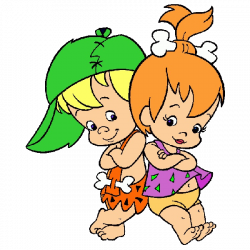 flintstones | Free coloring pages of bam bam and pebbles | My ...