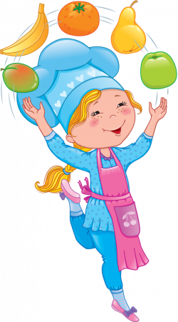 Baby cook juggles fruits [преобразованный].png | Clip art, Recipe ...