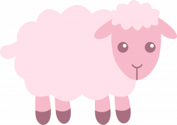Photo : Cute Pink Sheep Clip Image