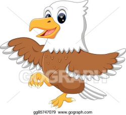 Vector Clipart - Cute eagle. Vector Illustration gg85747079 ...