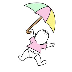 Shower Invitation - Single Baby Girl with Umbrella – Mandys Moon ...